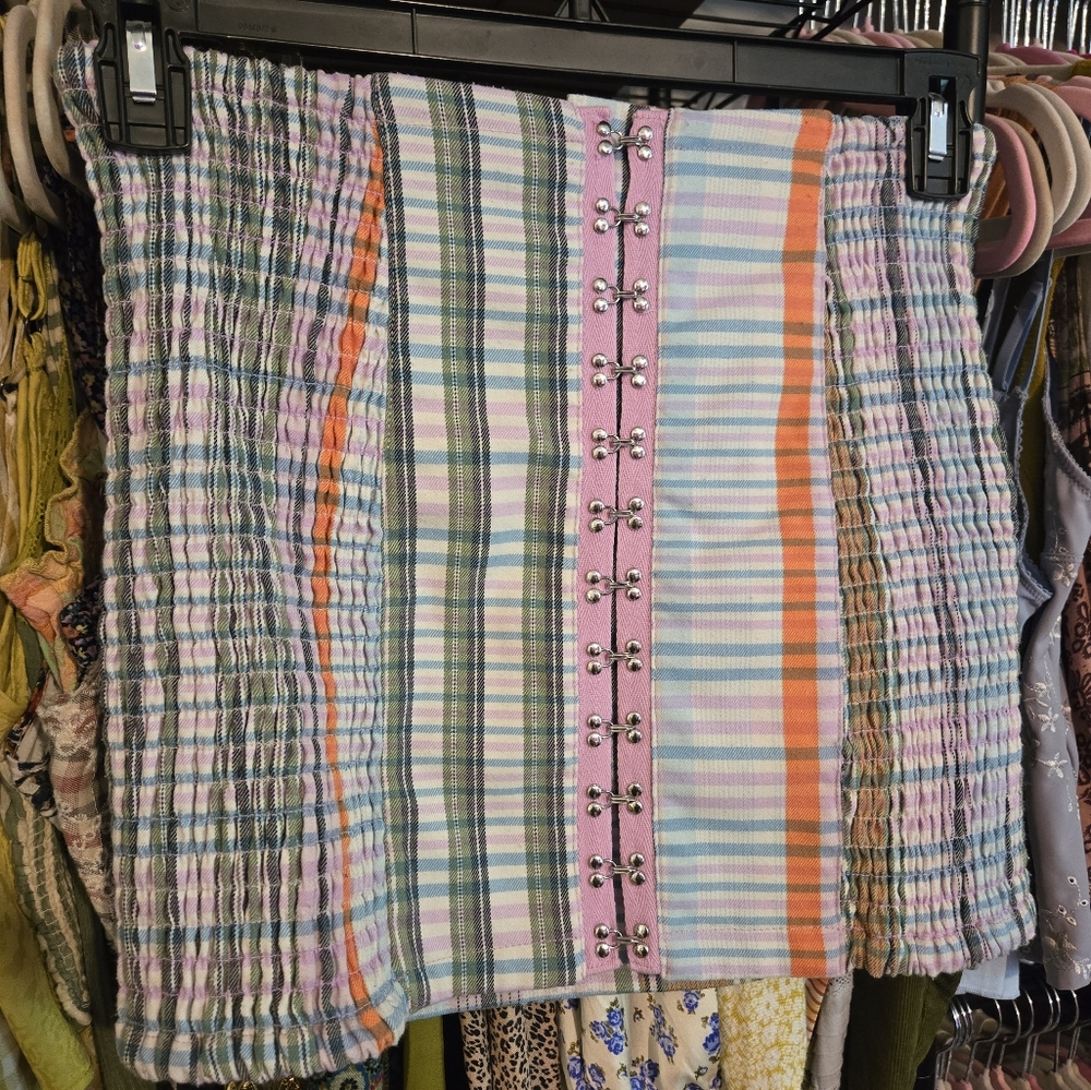 Multicolor Plaid Women's Skirt